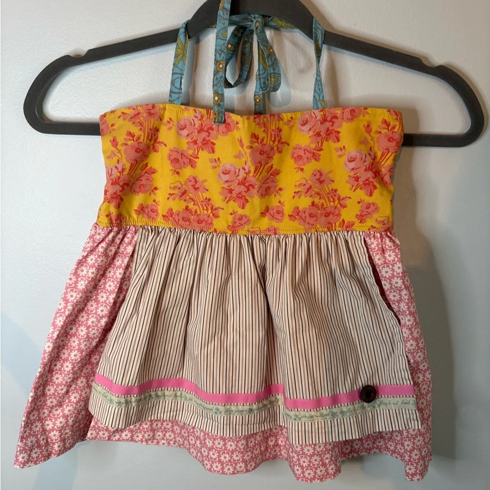 Matilda Jane Pink and Orange Floral Blouse - Picture 1 of 5